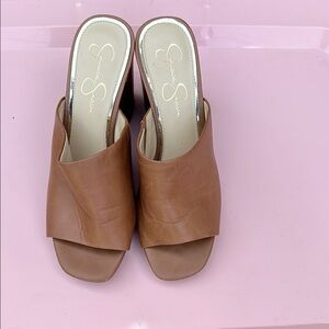 Jessica Simpson Tan Mules